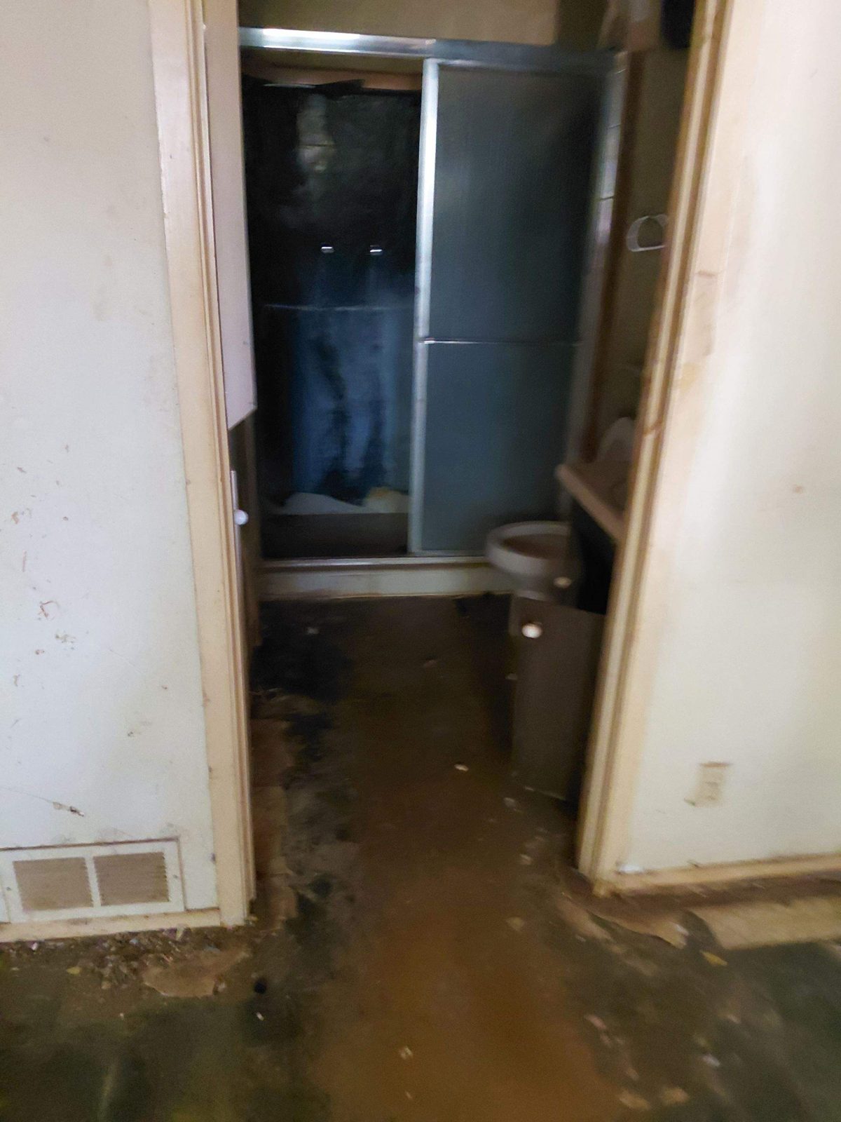 Bathroom and shower at 1203 Rossolis Dr